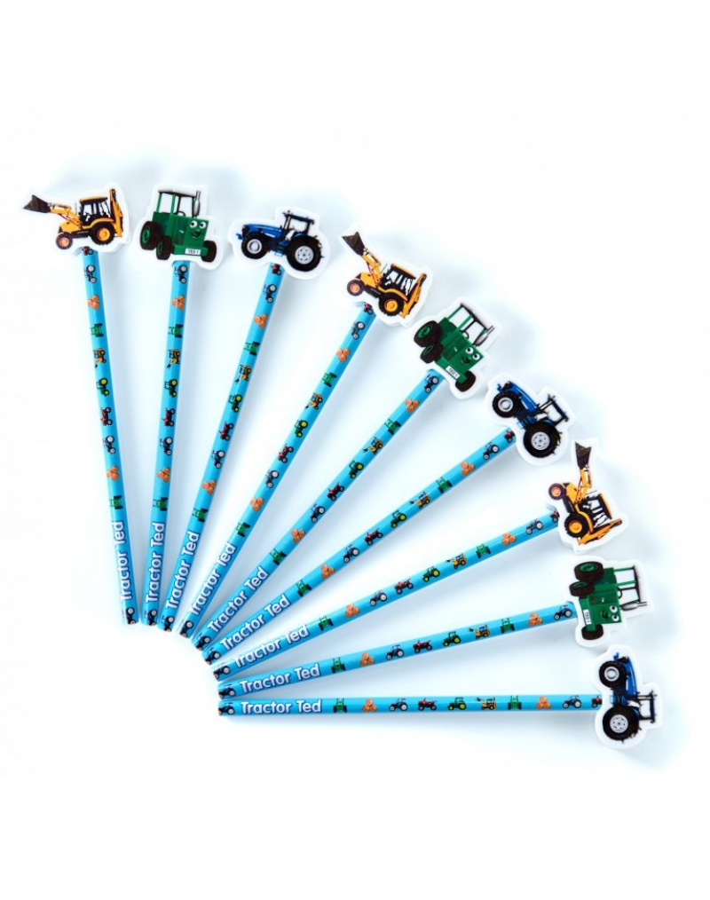 Tractor Ted Pencil & Eraser Topper